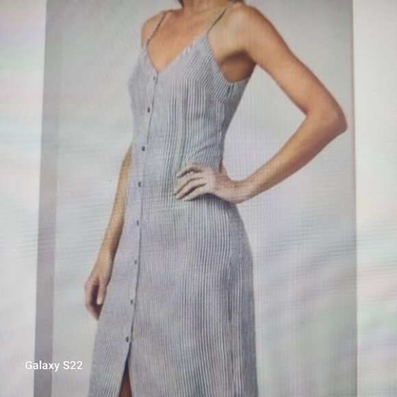 7 For All Mankind Dresses & Skirts - 7 For All Mankind Striped Gray Dress